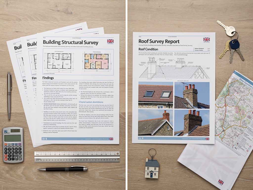 Roof survey report versus full structural survey documents comparison – Roof Surveyor London